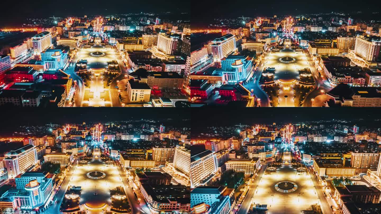 甘南州合作市夜景