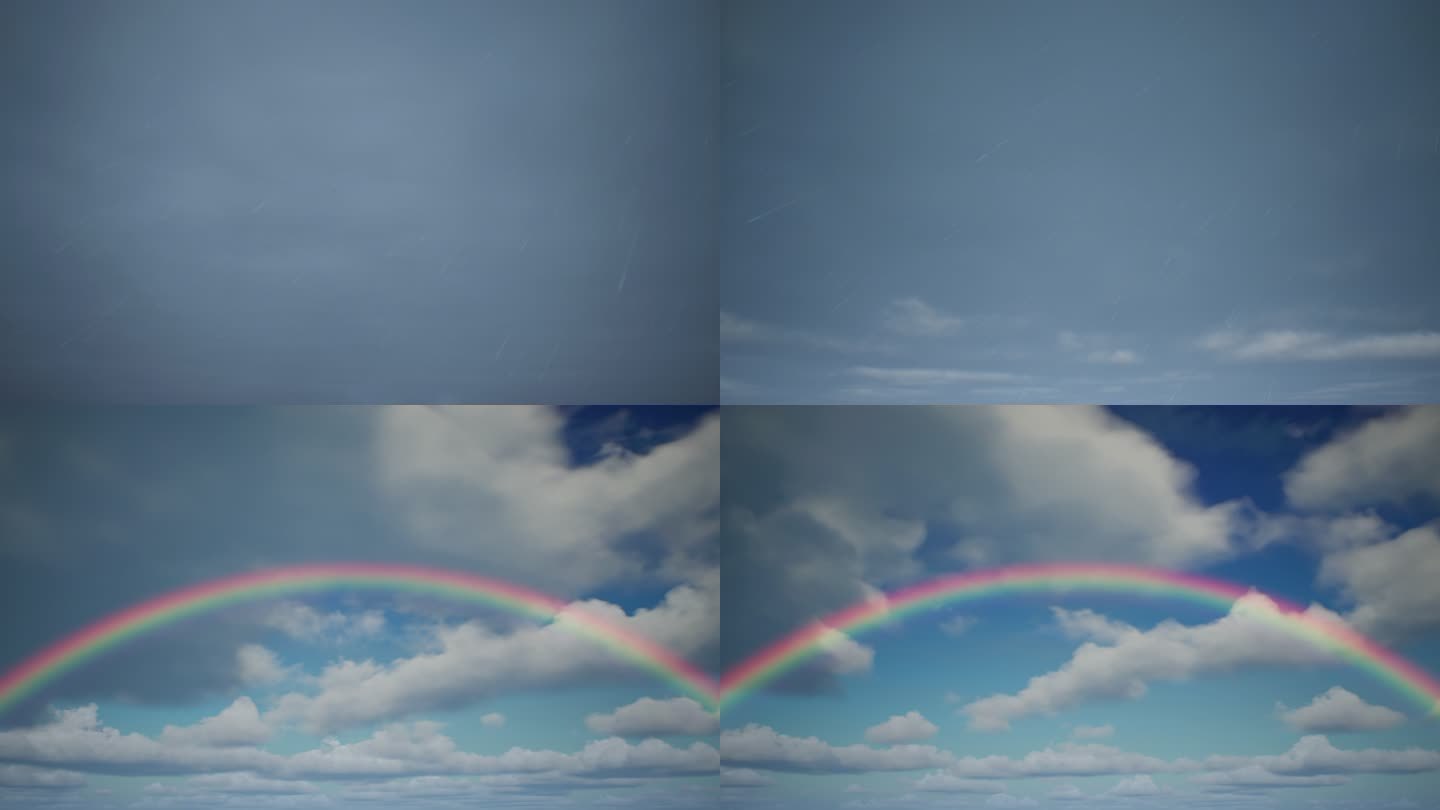 雨后彩虹雨过天晴雨后阳光