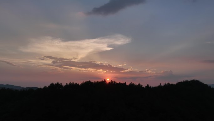 江山碗窑水库 夕阳