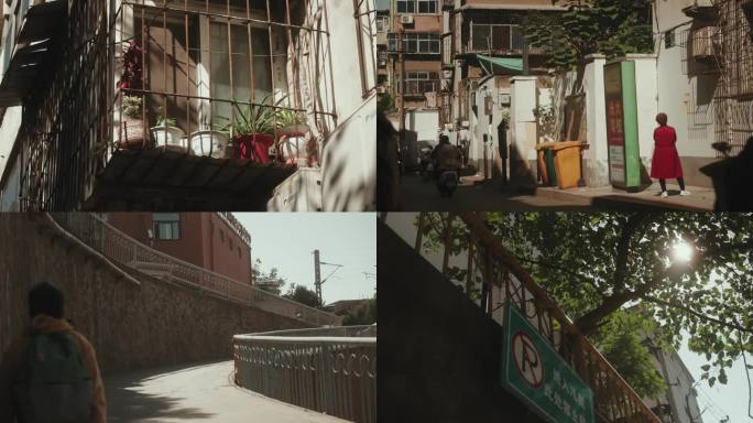 老街道 胡同 扫街 绿皮火车 人流