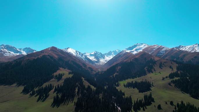 新疆那拉提景区  天山雪山