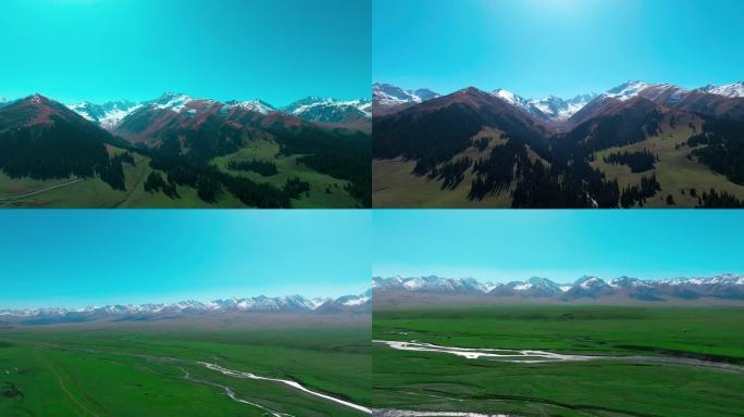 新疆那拉提景区  天山雪山