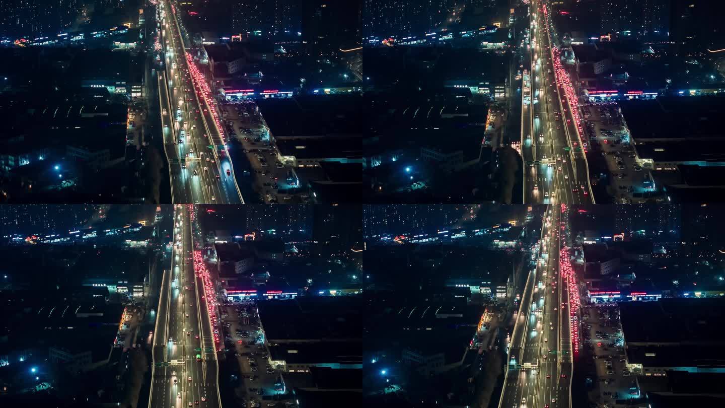 重庆路高架晚高峰