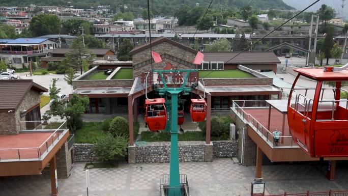 北京风景区旅游缆车视频素材