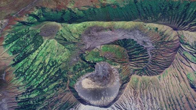 布罗莫火山 火山坑 火山