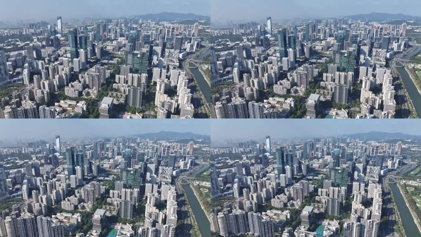 深圳南山区高新技术产业园大景航拍