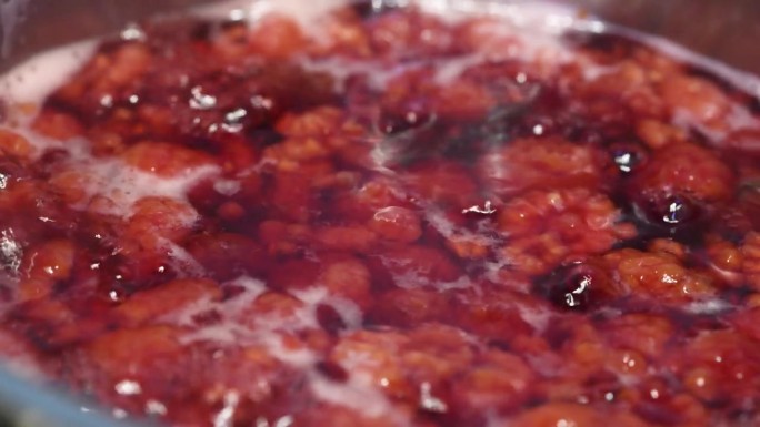 沸腾的树莓树莓美食甜品