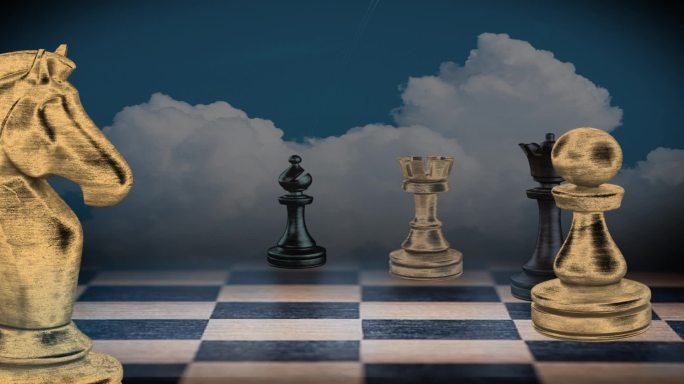 冲突感国际象棋跳动背景