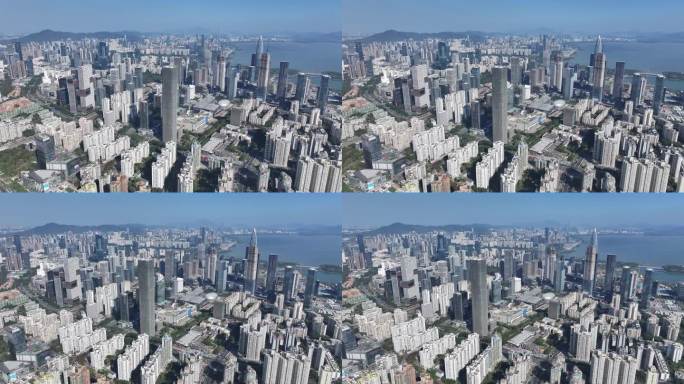 深圳南山区高新技术产业园大景航拍