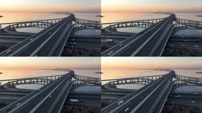 中国最美最长青岛跨海大桥交通-29