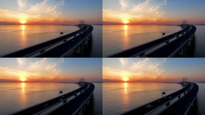 中国最美最长青岛跨海大桥交通-47