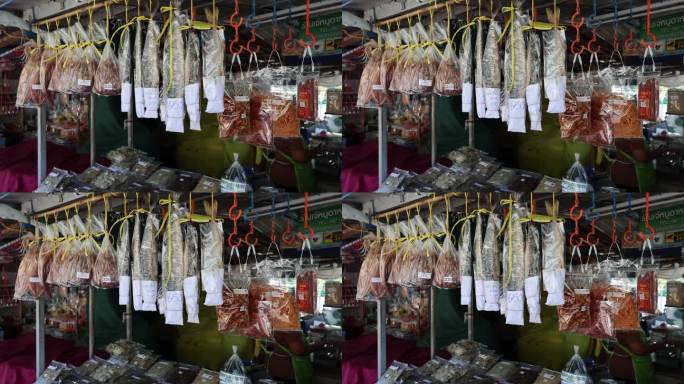 传统市场海鲜干展示