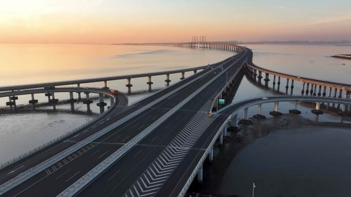 中国最美最长青岛跨海大桥交通-27