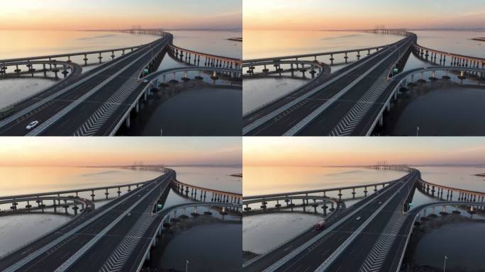 中国最美最长青岛跨海大桥交通-27