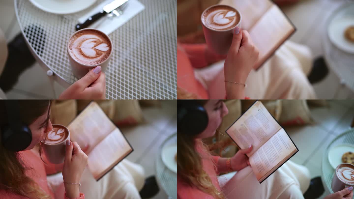 从一个顾客的角度来看，在咖啡店里看书和喝咖啡