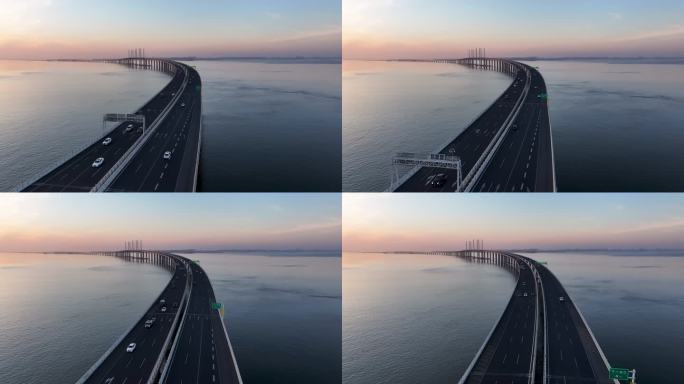 中国最美最长青岛跨海大桥交通-36