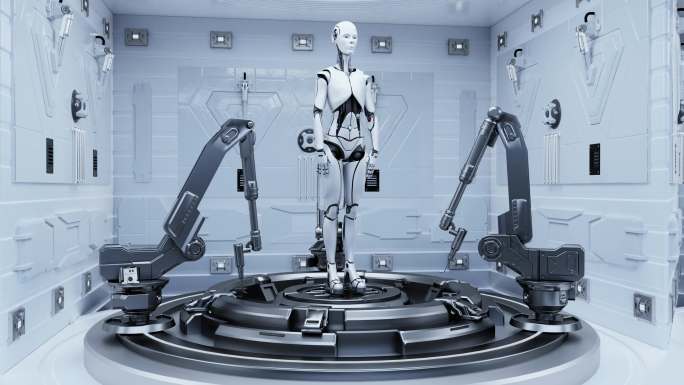 4K未来机器人工厂C4D工程