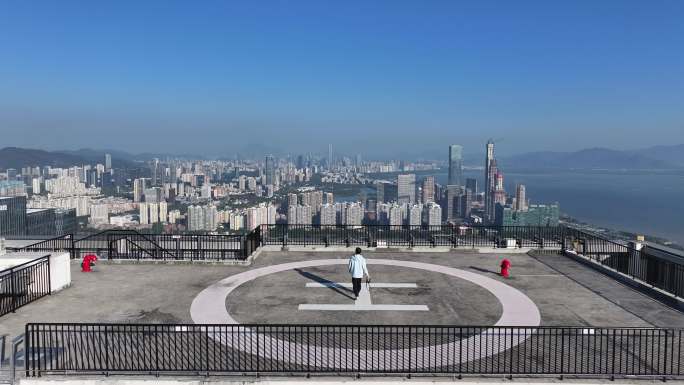 深圳南山区高新技术产业园大景航拍