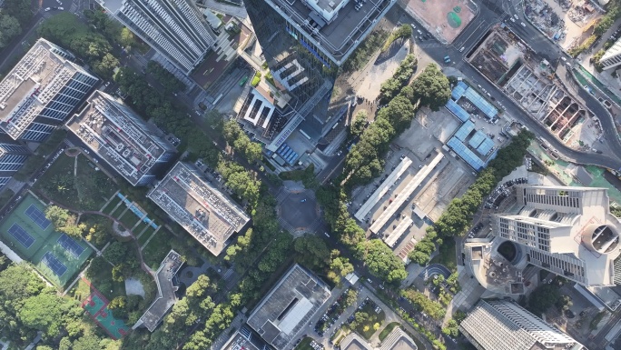 深圳南山区高新技术产业园大景航拍