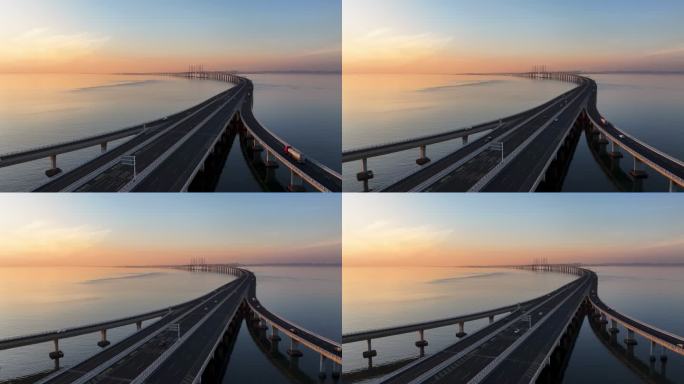 中国最美最长青岛跨海大桥交通-23