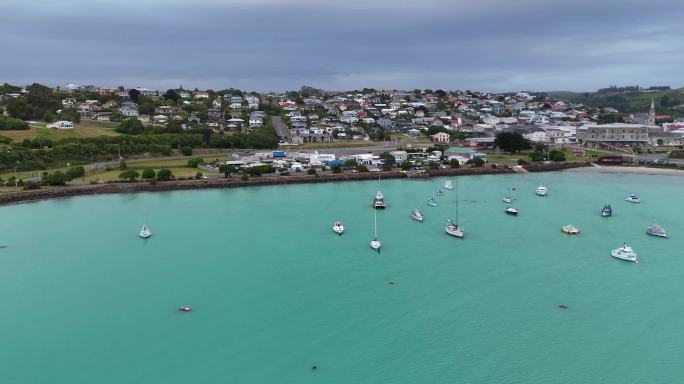 4K航拍新西兰奥玛鲁海岸风光