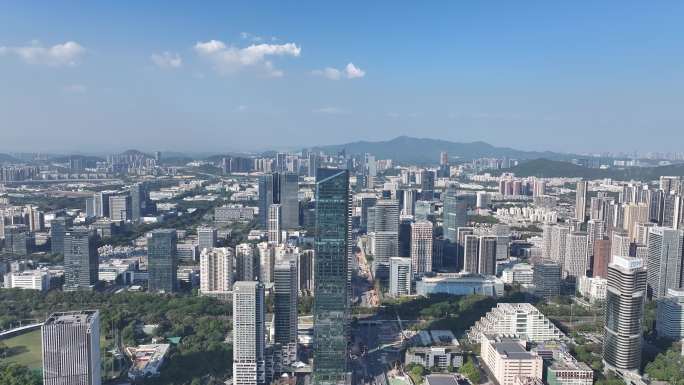 深圳南山区高新技术产业园大景航拍