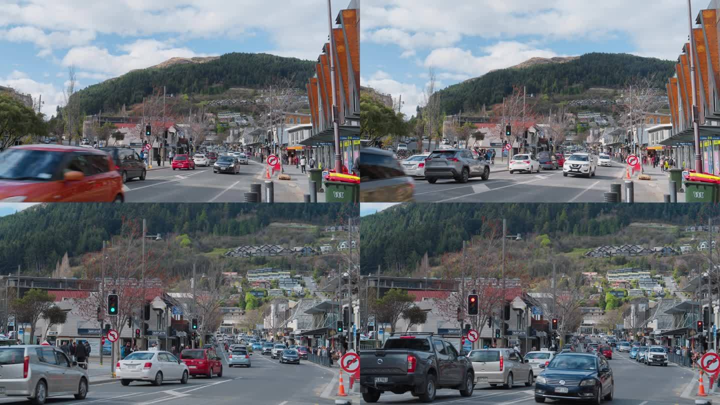 新西兰皇后镇街景风貌