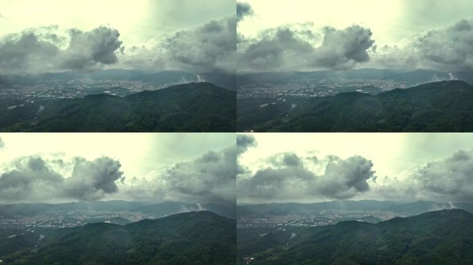 火炉山雨景