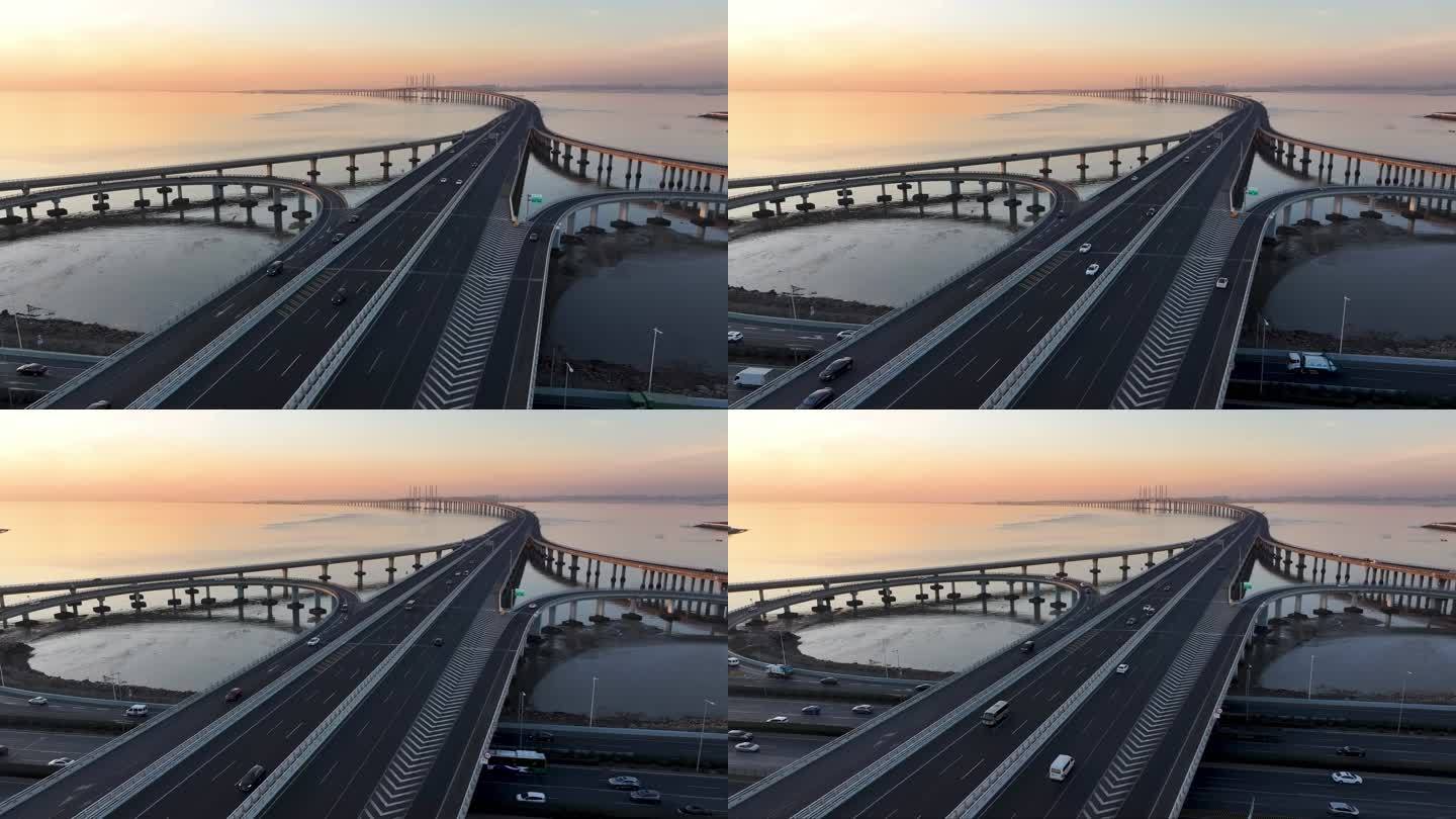 中国最美最长青岛跨海大桥交通-26