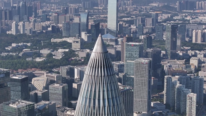 深圳南山区高新技术产业园大景航拍