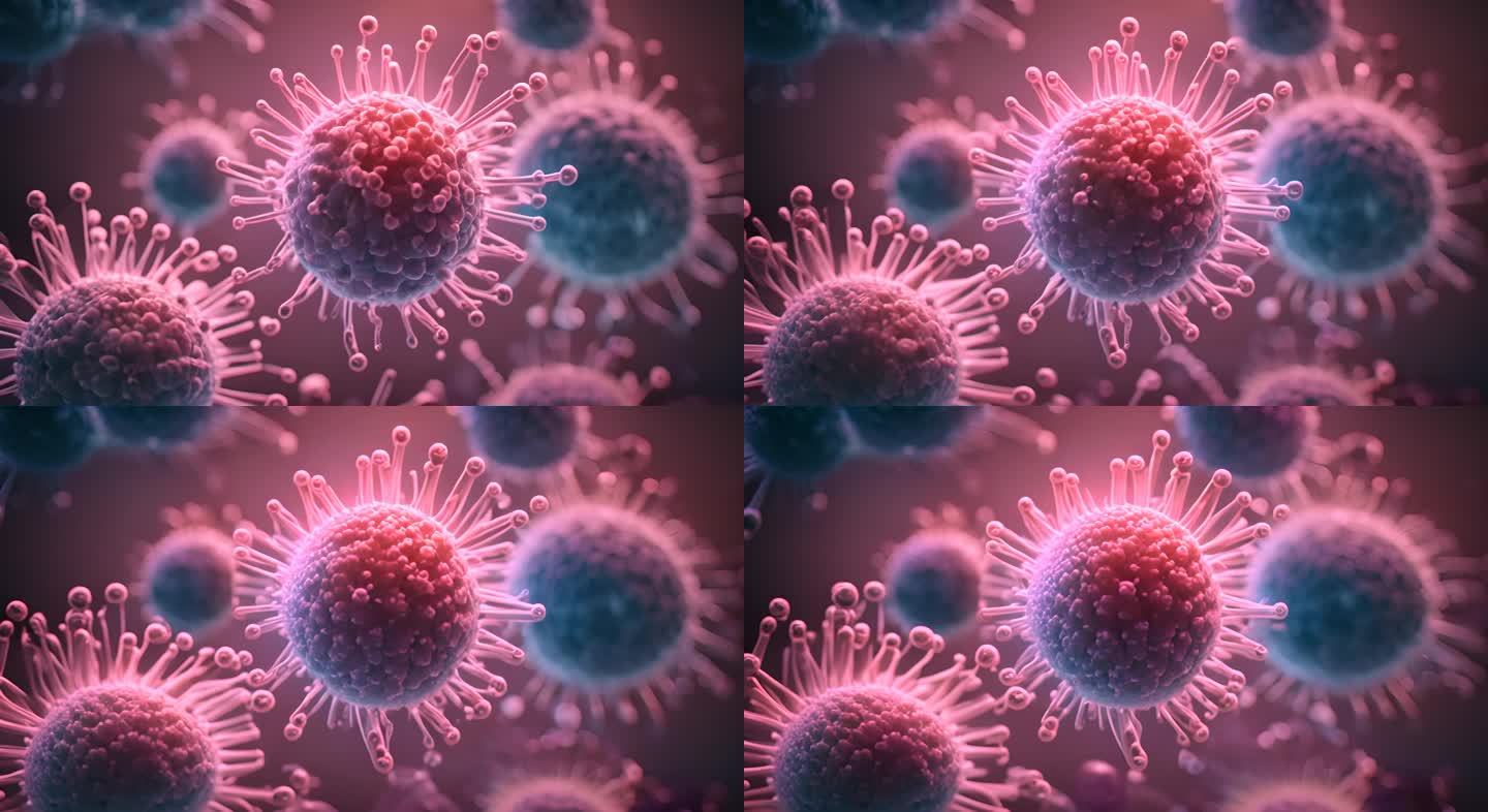 变异细菌微生物微观世界医学癌细胞诡异病毒