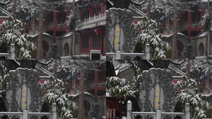 护国兴教寺 唐三藏寺院 唐僧寺院 雪景