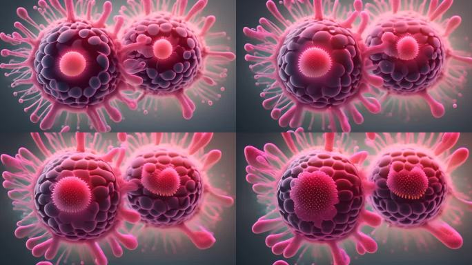 变异细菌微生物微观世界医学癌细胞诡异病毒