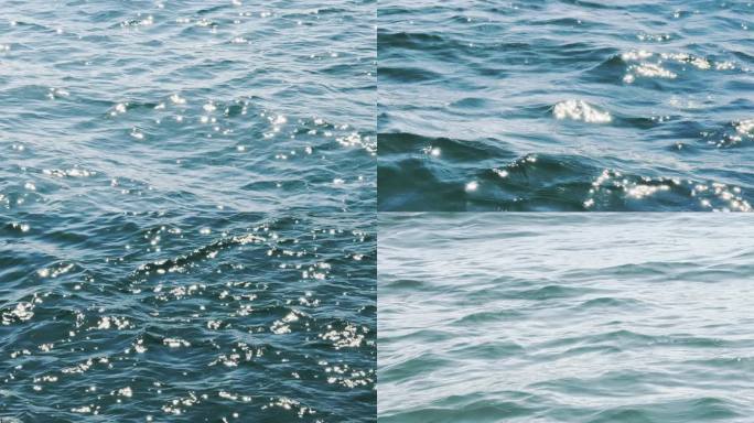 波光粼粼海面水面 波浪 希望 阳光 闪亮