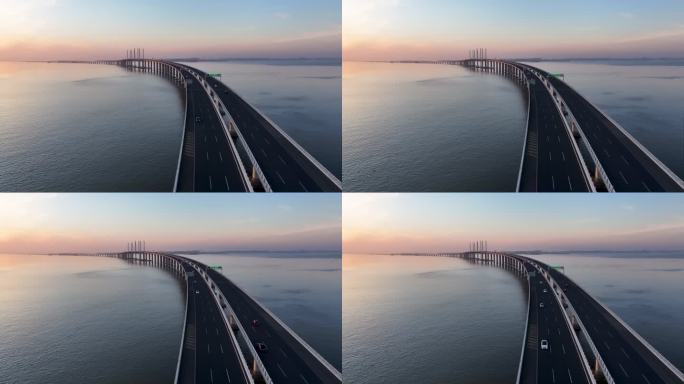 中国最美最长青岛跨海大桥交通-34