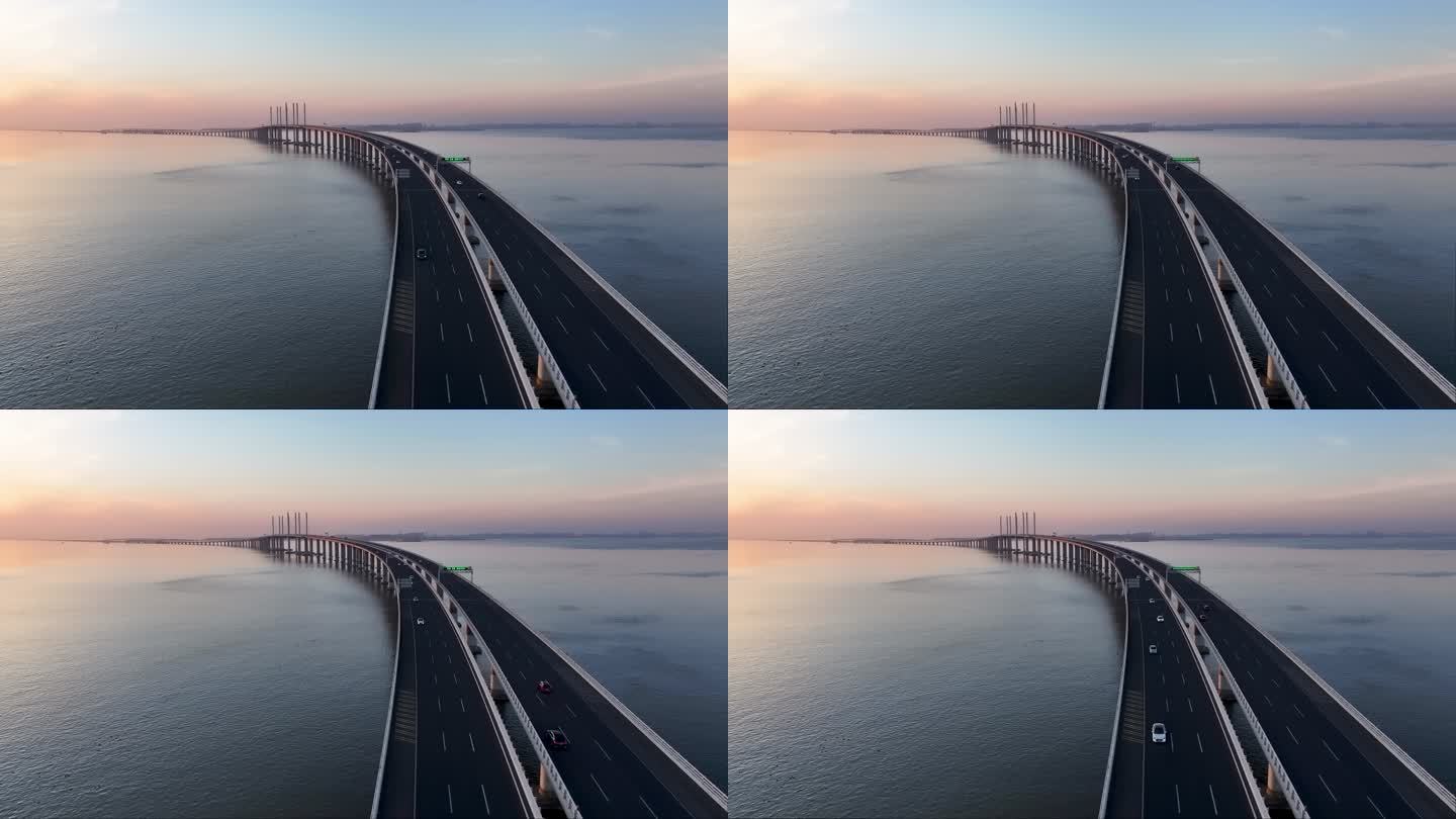 中国最美最长青岛跨海大桥交通-34