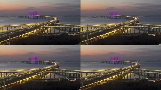 中国最美最长青岛跨海大桥交通-60
