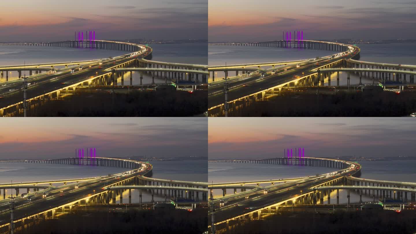 中国最美最长青岛跨海大桥交通-60