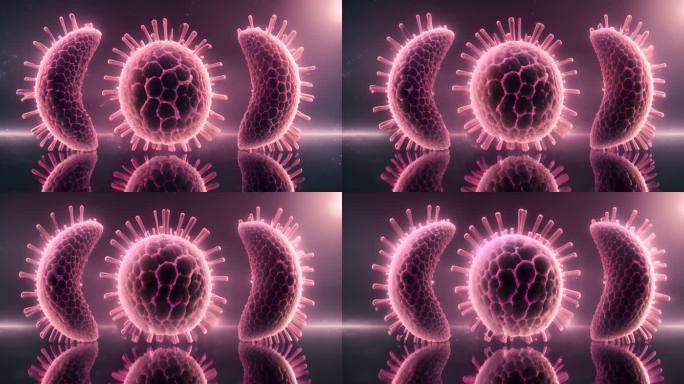 变异细菌微生物微观世界医学癌细胞诡异病毒