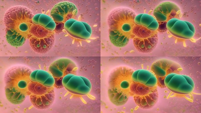 变异细菌微生物微观世界医学癌细胞诡异病毒