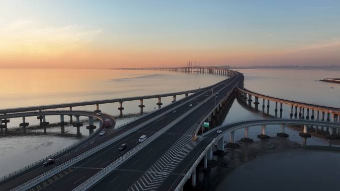 中国最美最长青岛跨海大桥交通-28