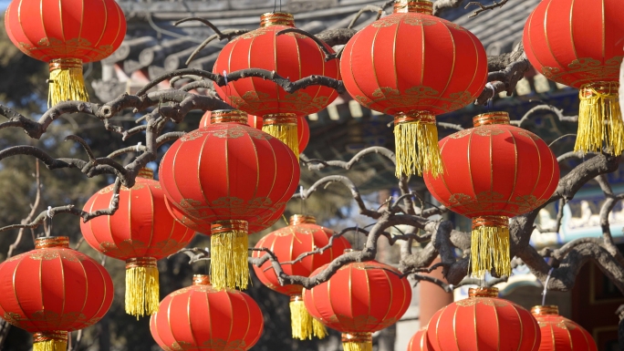 中国传统节日红灯笼