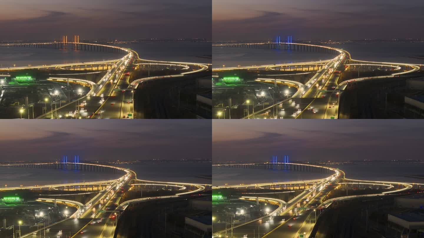 中国最美最长青岛跨海大桥交通-63