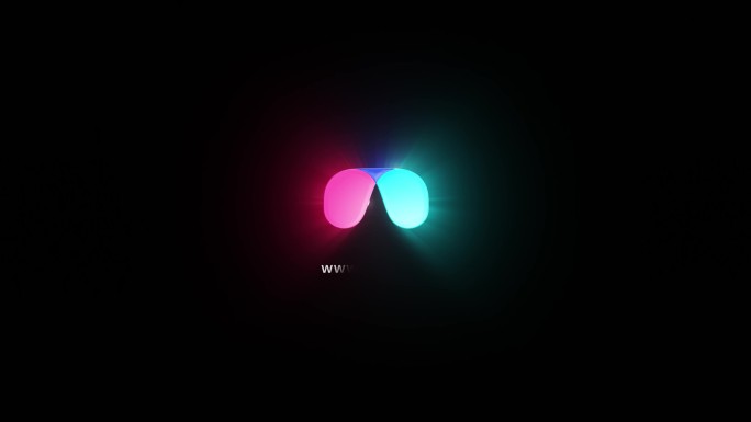 灯光旋转演绎logo动画模板发光无插件