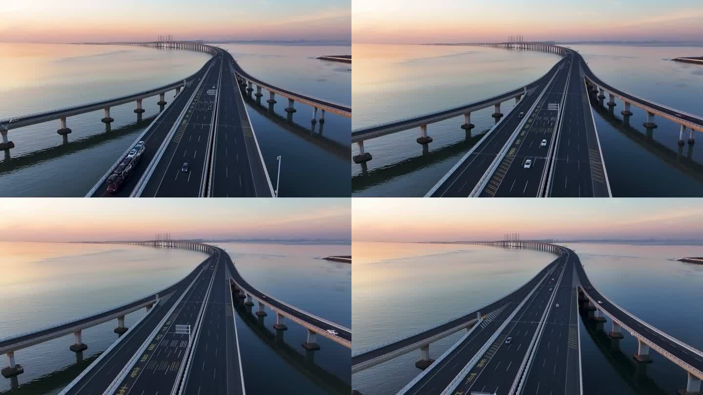 中国最美最长青岛跨海大桥交通-37