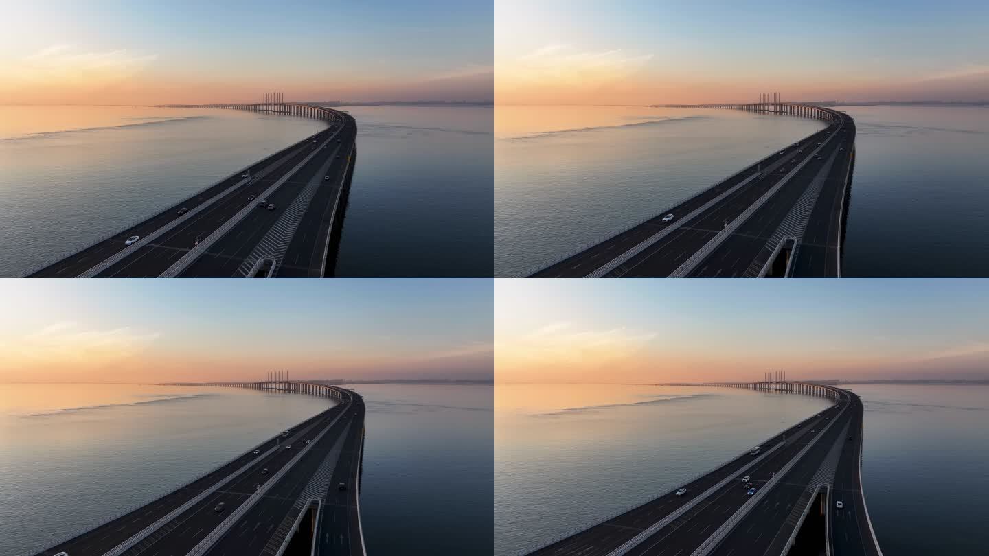 中国最美最长青岛跨海大桥交通-24