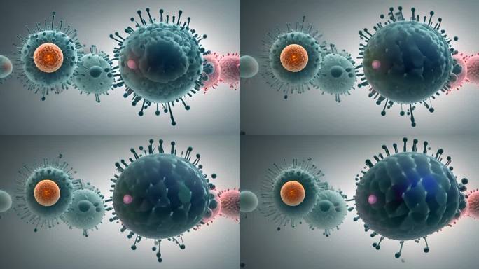 变异细菌微生物微观世界医学癌细胞诡异病毒