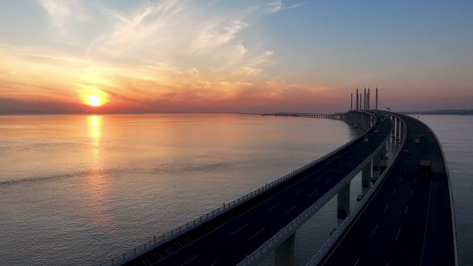 中国最美最长青岛跨海大桥交通-49