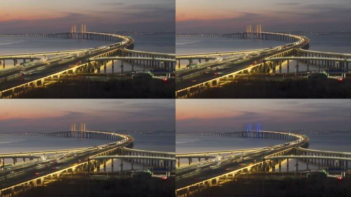 中国最美最长青岛跨海大桥交通-59