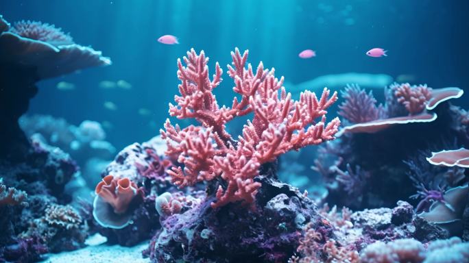 唯美海底珊瑚